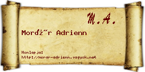 Morár Adrienn névjegykártya